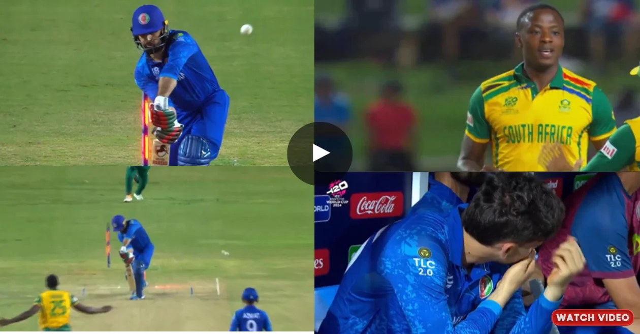 WATCH: Kagiso Rabada removes Mohammad Nabi with peach of a delivery during SA vs AFG semifinal 1 in T20 World Cup 2024