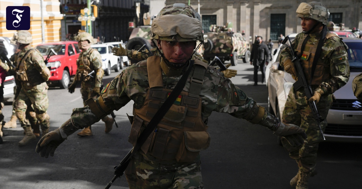 Militär in Bolivien besetzt Regierungspalast