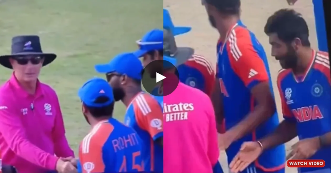 T20 World Cup 2024 [WATCH]: Jasprit Bumrah left waiting as umpire overlooks his handshake in the IND vs ENG semifinal game