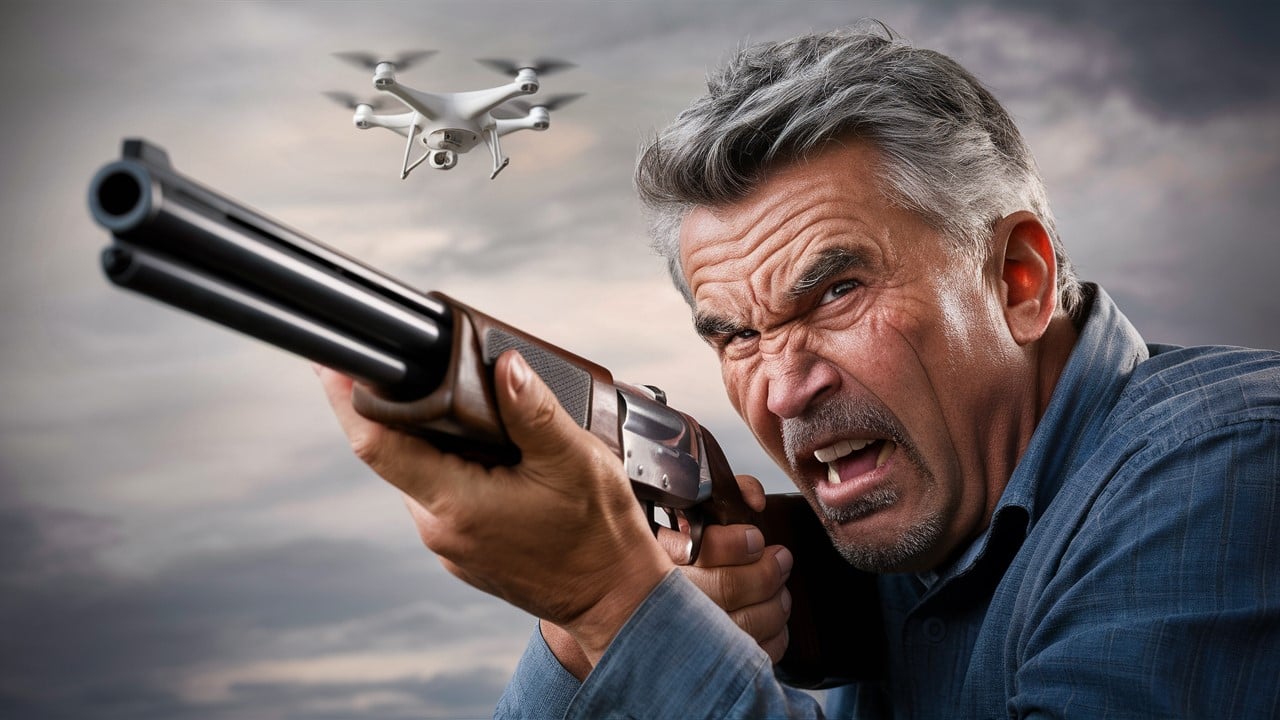 Man under arrest for shooting at his neighbor’s drone with a shotgun