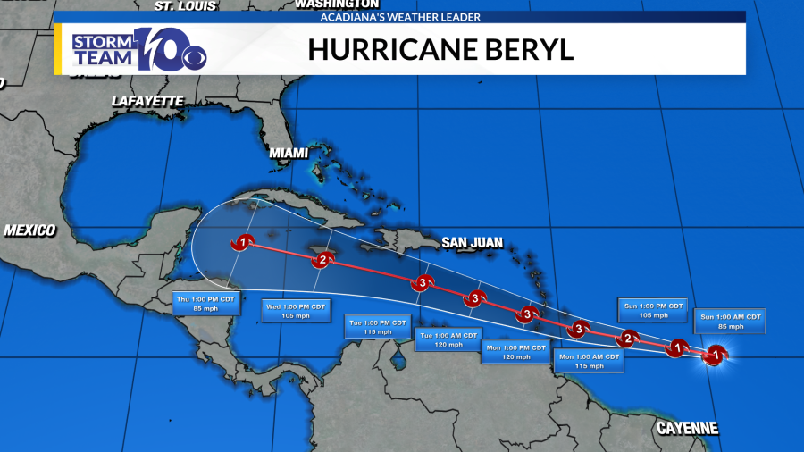 Beryl becomes a hurricane, forecast to reach major strength