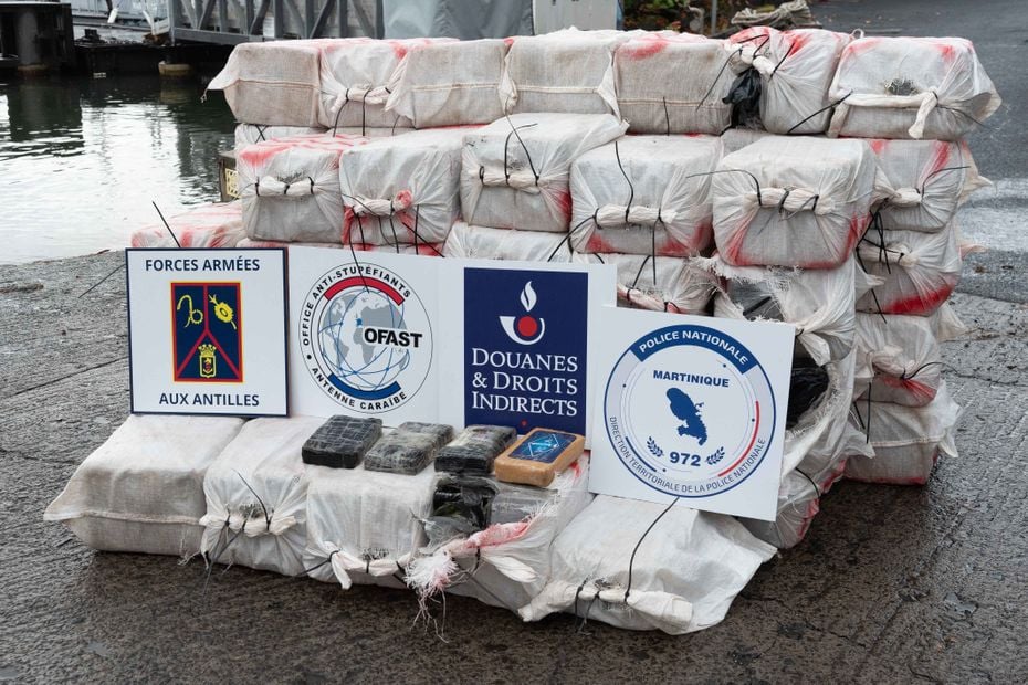 Drogue : 1,4 tonne de cocaïne saisie à 1000 km au sud-est de la Martinique, troisième prise en trois semaine