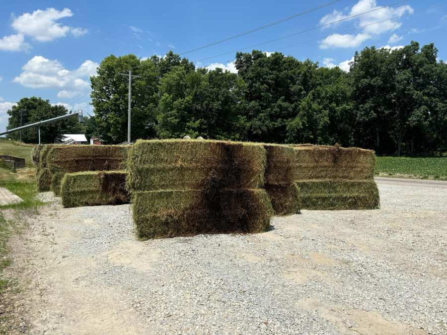 Central IL farmer nearly lost barn, hundreds of hay bales from high temperatures
