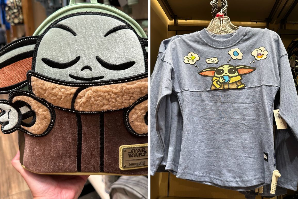 New 'The Mandalorian' Grogu Loungefly Backpack and Spirit Jersey Available at Disneyland