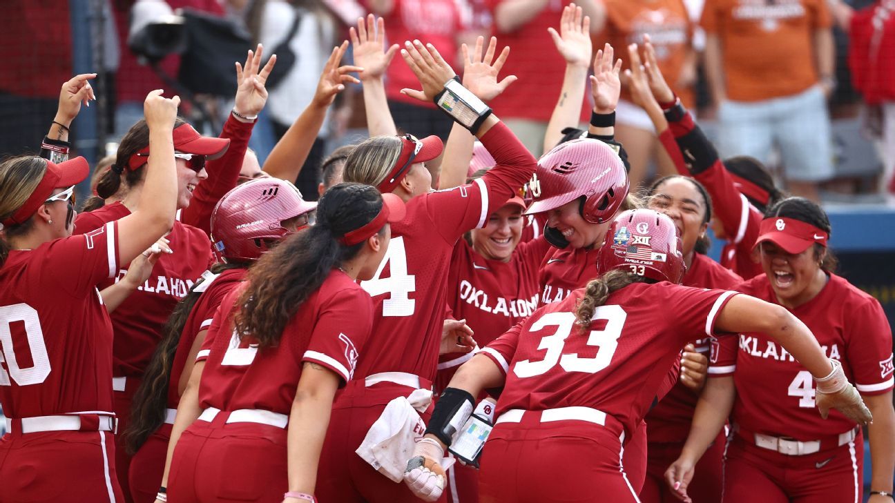 Oklahoma tops Texas for 4th straight WCWS title