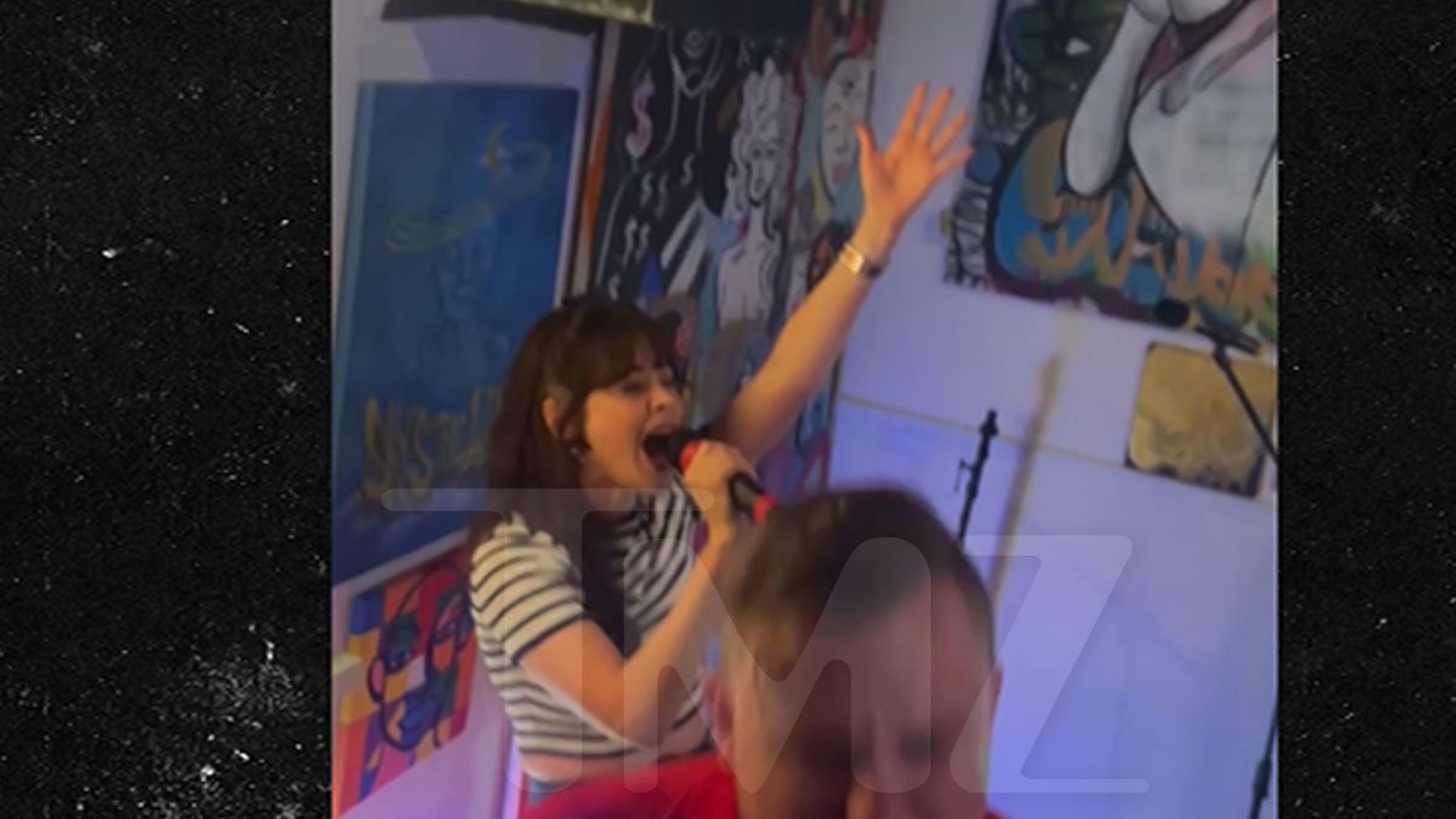 Zooey Deschanel Sings Karaoke Amid Movie Shoot in North Carolina