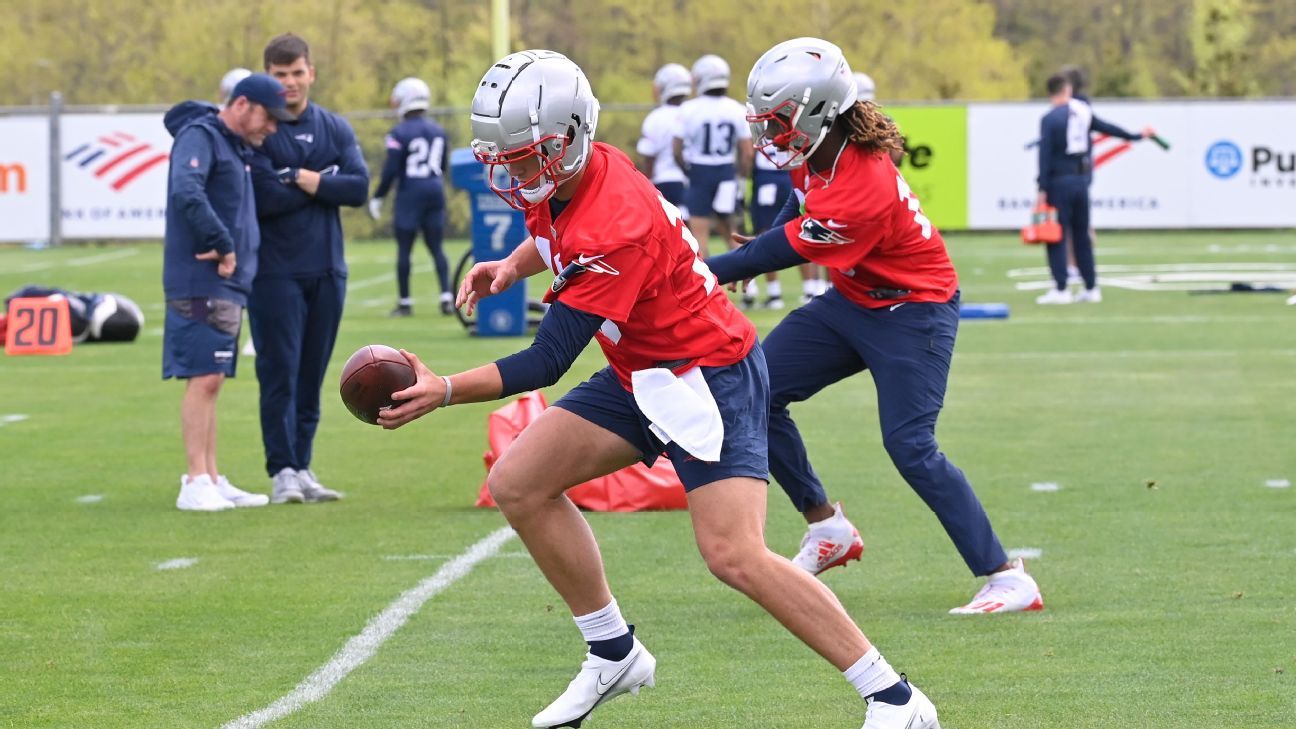 Patriots' crowded QB room: The philosophy behind drafting Drake Maye, Joe Milton III and signing Jacoby Brissett