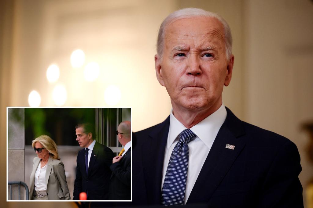 Biden nixes plans, heads to Delaware estate after son Hunter's federal conviction