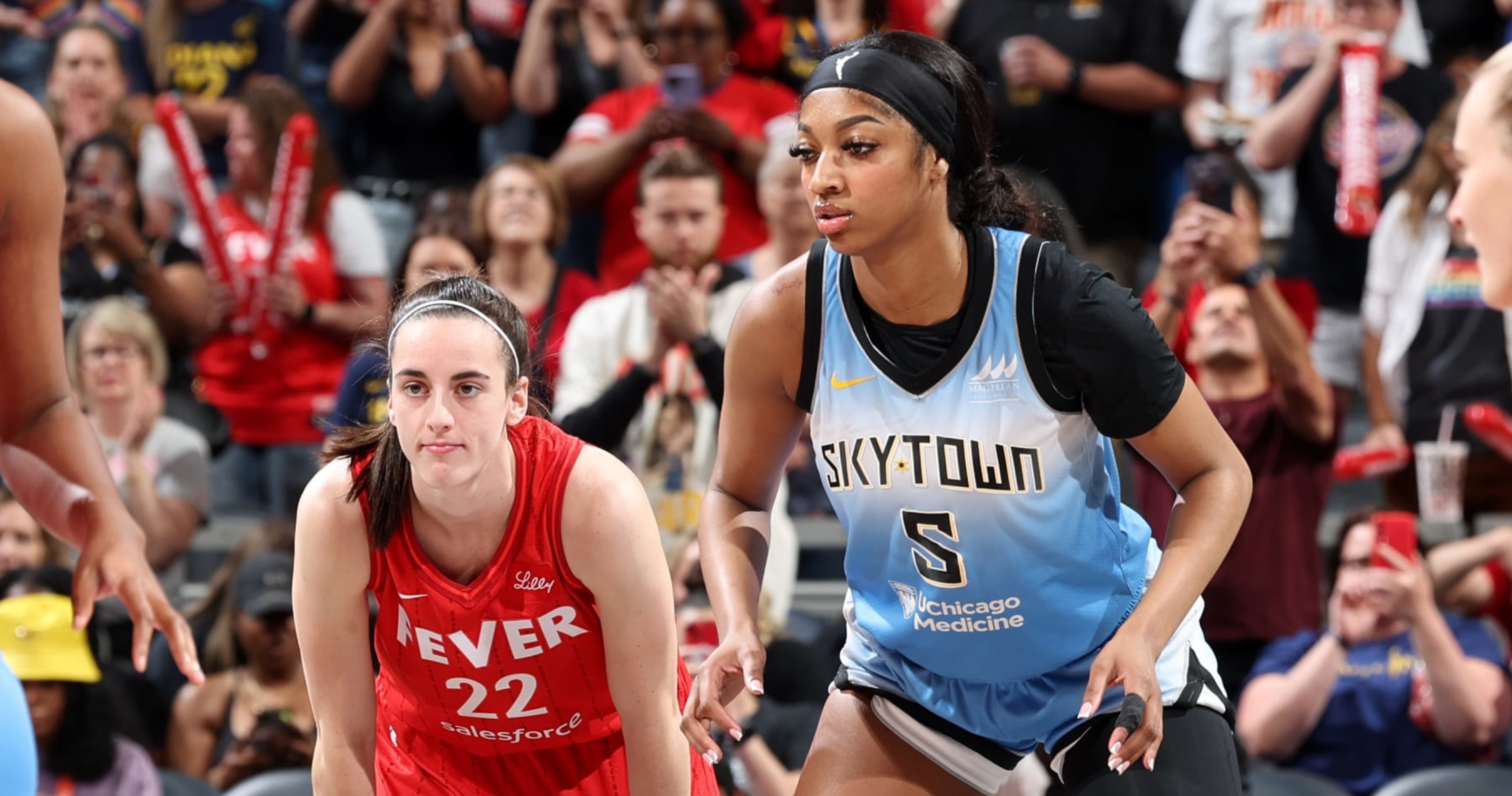 Fever's Caitlin Clark Downplays Rivalry with Angel Reese, Sky Ahead of WNBA Matchup