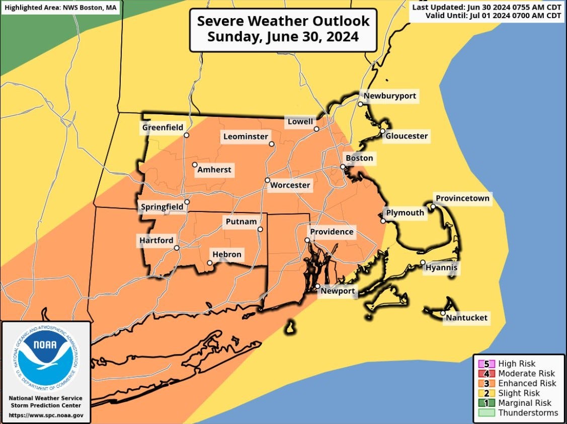 Severe thunderstorms could be headed our way Sunday afternoon. Here's what to expect.