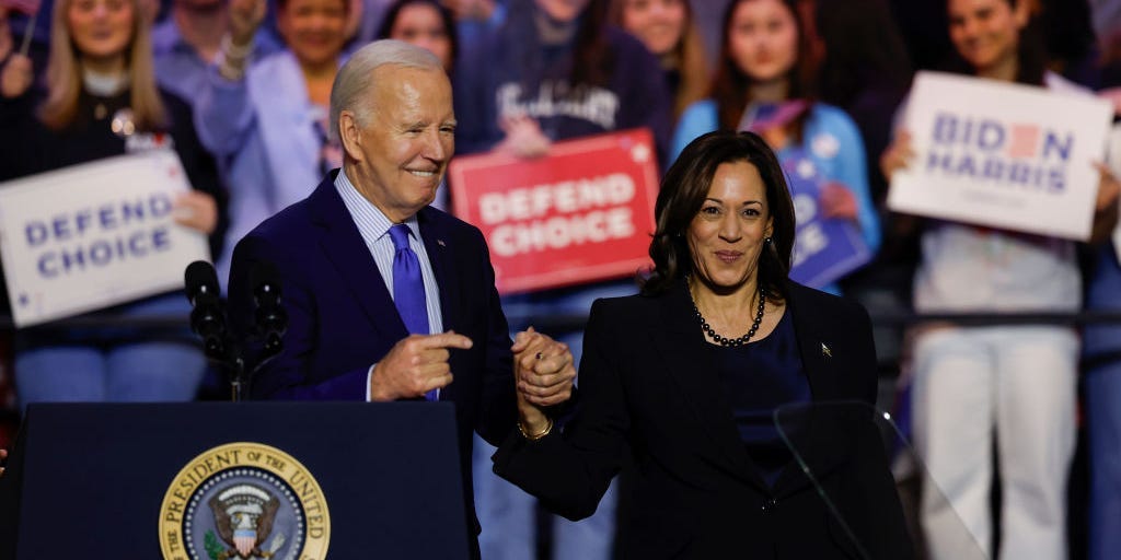 Biden's campaign manager told 40 of his top financial backers that the cash in his war chest would largely go to Kamala Harris if he steps aside: report