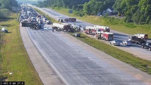 1 charged for deadly I-485 crash involving 18-wheelers