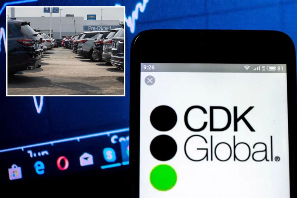 Car dealership losses from CDK software outage could soon reach $1 billion, study finds