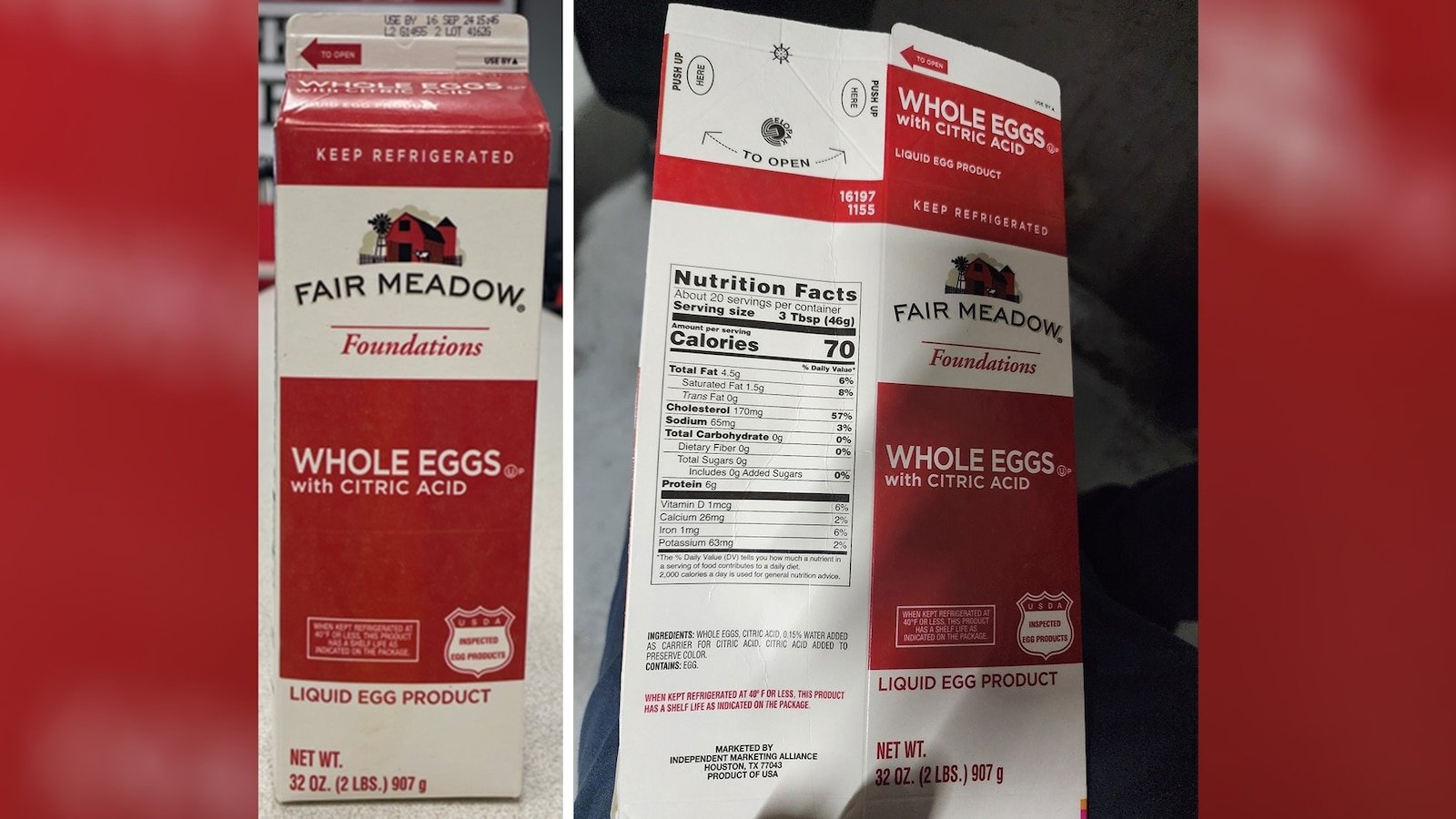 More than 4K pounds of liquid eggs recalled from 9 states
