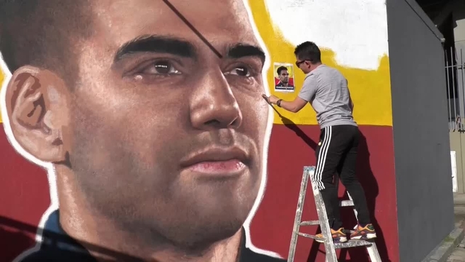 ¡Increíble! El nuevo mural de Falcao en Colombia