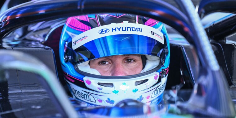 Paralyzed driver Robert Wickens tests Formula E car with hand controls