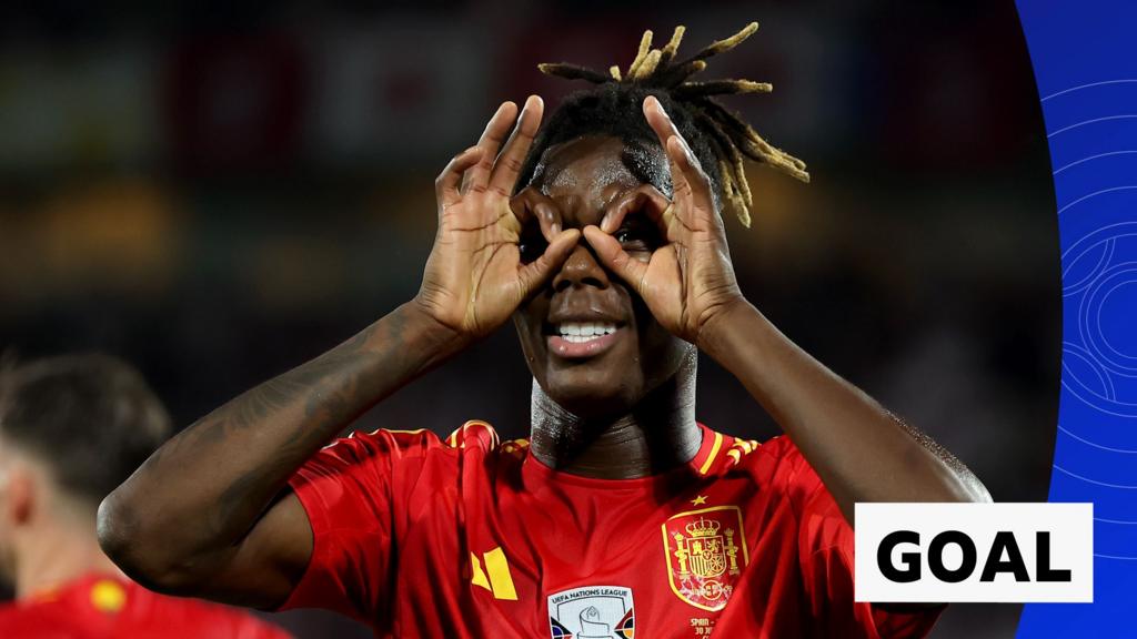 Williams scores fabulous third goal for Spain against Georgia