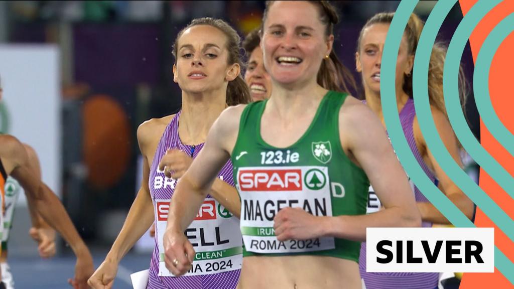 GB's Bell wins 1500m silver behind Ireland's Mageean