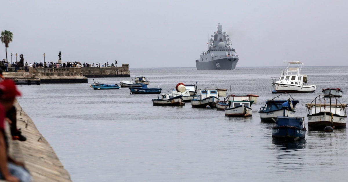 Russian warships reach Cuban waters ahead of military exercises in the Caribbean