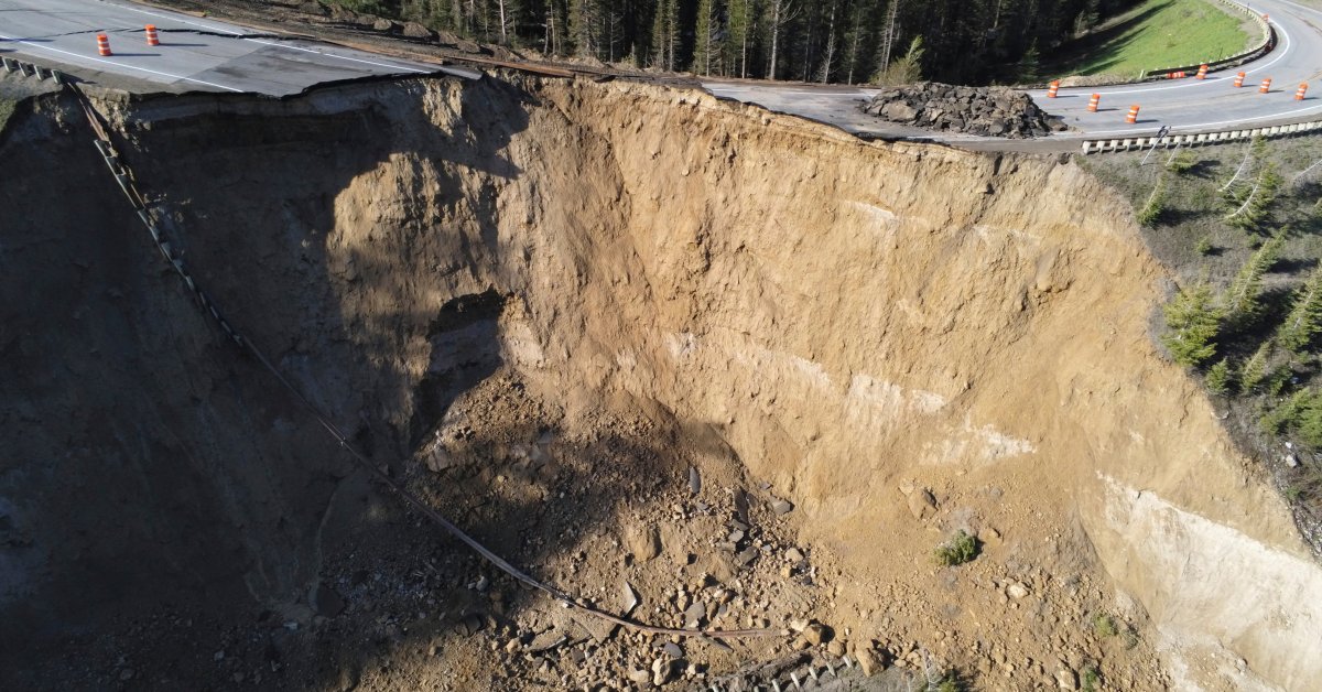 Chunk of Teton Pass Road Collapses; Unclear How Quickly It Can Be Rebuilt