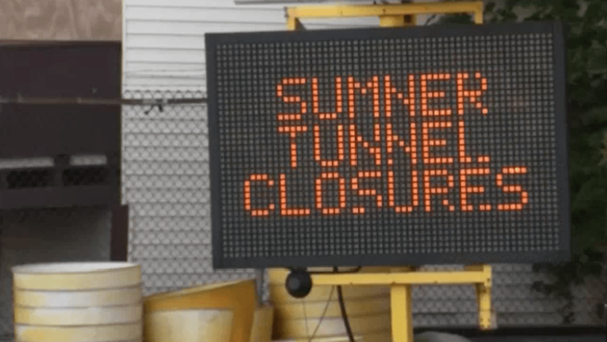 Boston Sumner Tunnel closed until Aug. 5