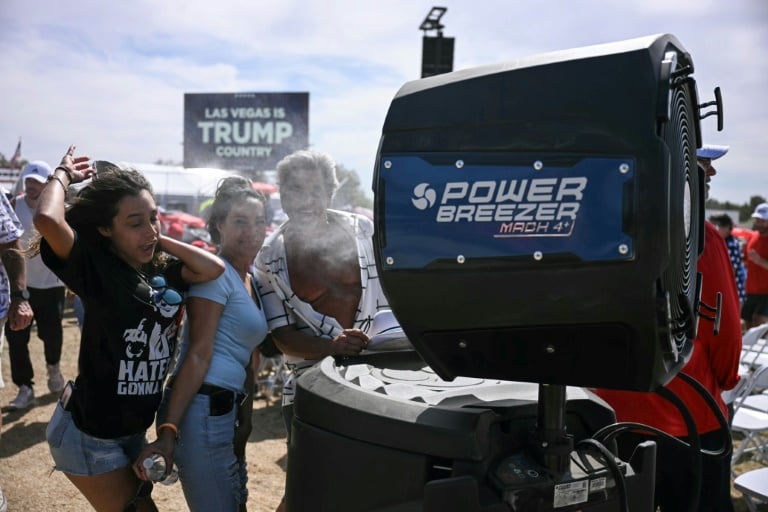 Trump loyalists proud to support 'felon' at Las Vegas rally