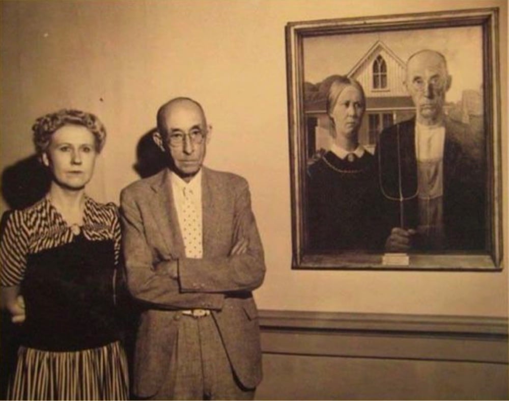 The Models for American Gothic