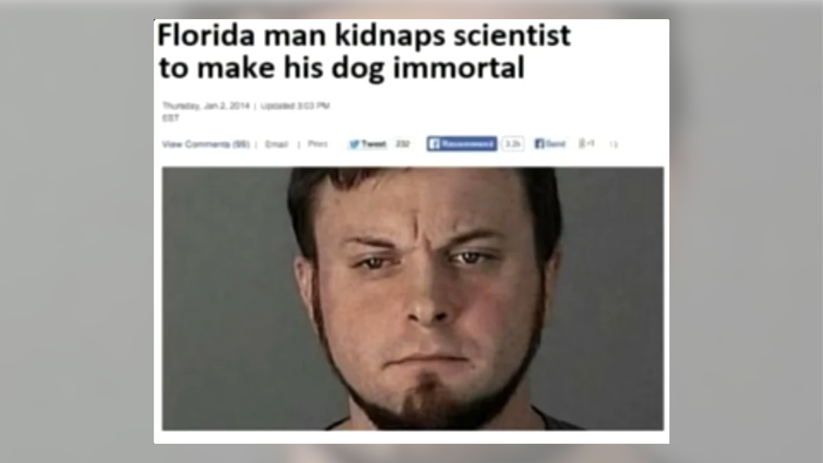 Florida Man Abducted Scientist To Make His Dog Immortal?