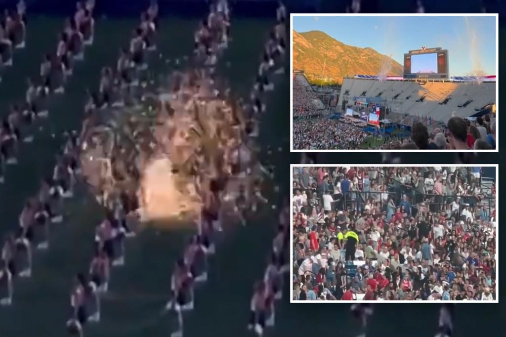 Several injured after fireworks land in crowd at BYU Stadium of Fire featuring the Jonas Brothers