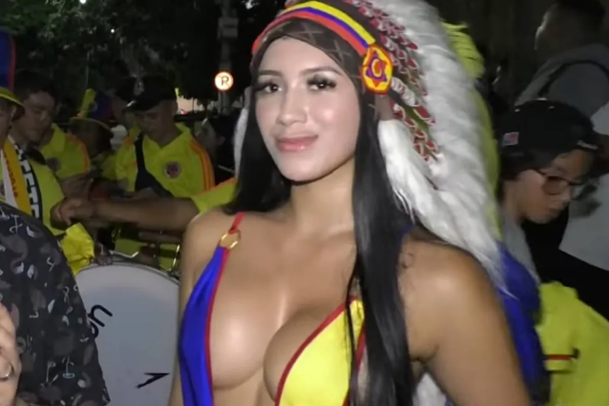 La aficionada viral de la Copa América: ¿Quién es "La India" de Colombia?