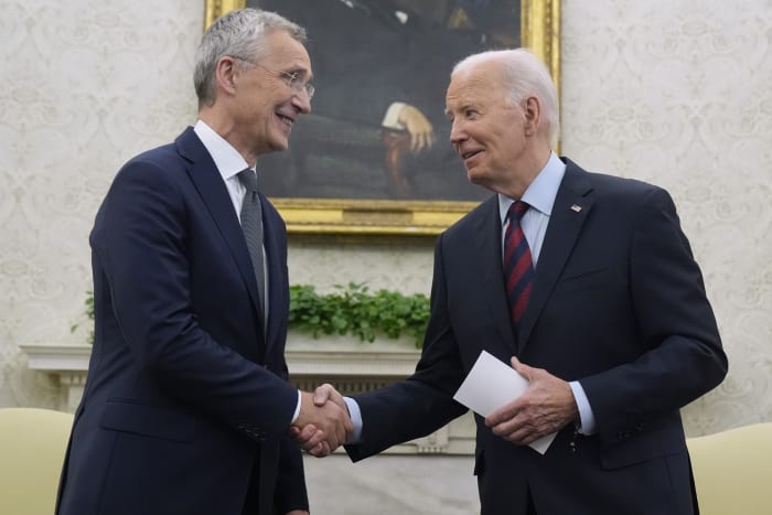 Biden looks to make the case at the NATO summit that he is still up for the job