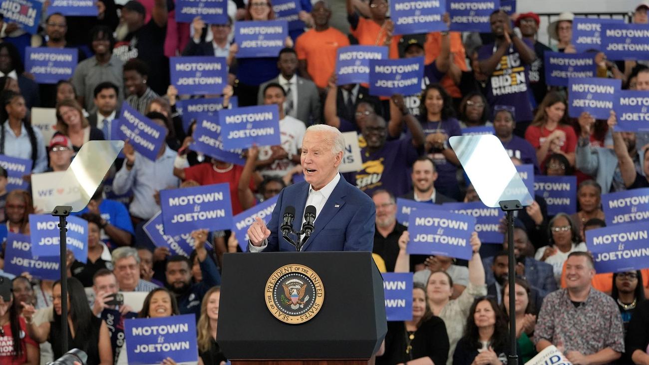 USA: Der Unbeirrte: Biden macht Wahlkampf in Michigan