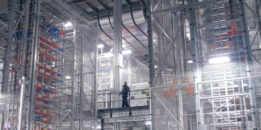 See inside one of the high-tech refrigerated warehouses powering Walmart's grocery dominance