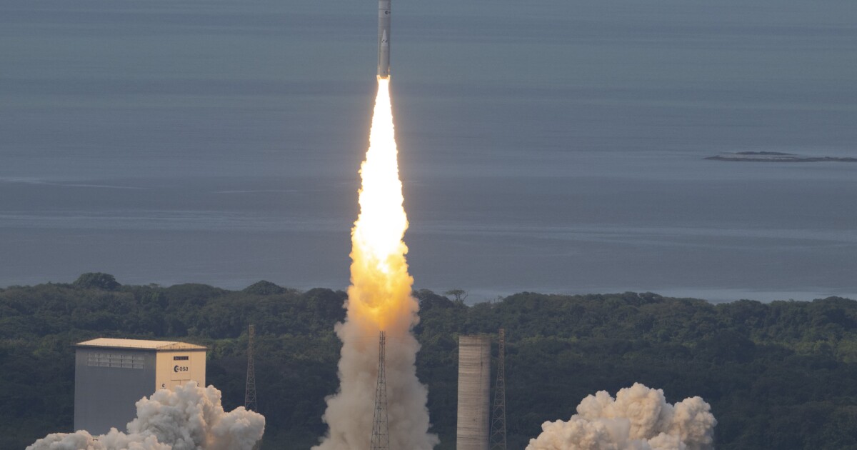 Ariane 6 roars into space