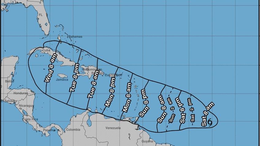 Esta será la trayectoria de la tormenta tropical Beryl, que podría convertirse en el primer huracán de la temporada