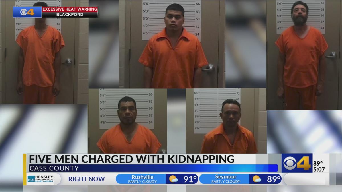 5 men arrested, charged with kidnapping after missing Indiana teen found in Missouri