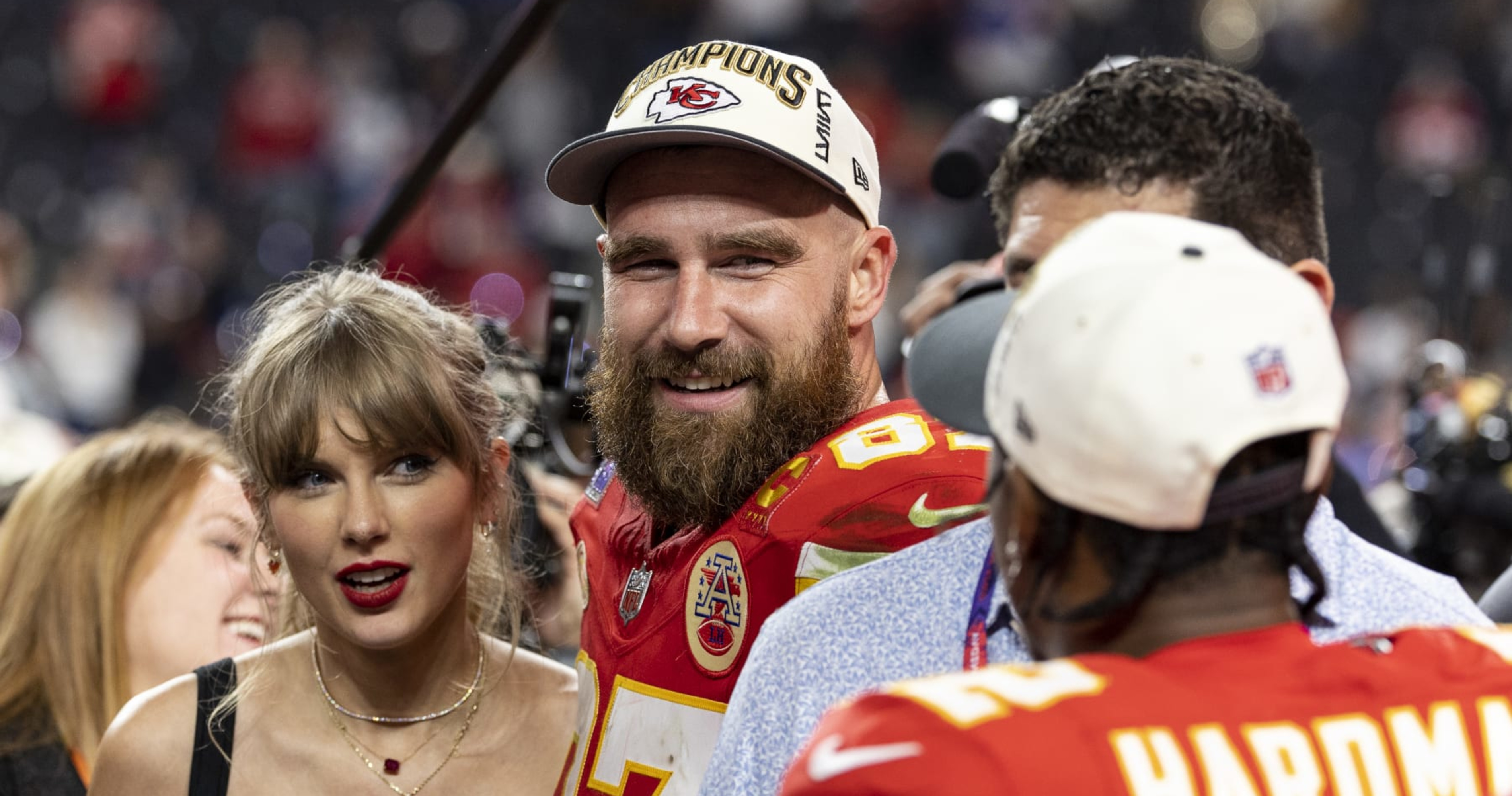 Taylor Swift Reacts to Chiefs' Super Bowl Rings, Hypes Mecole Hardman's New Contract