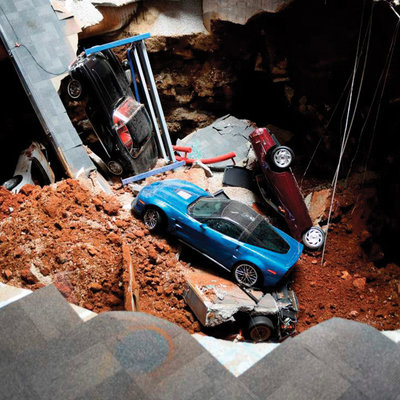 The Corvette Sinkhole Disaster's 10-Year Anniversary Exhibition