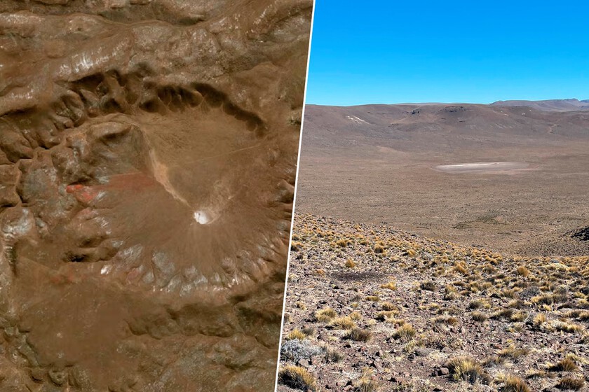 En Argentina hay un inmenso cráter que se creía volcánico: se parece tanto a Marte que su posible origen es espacial