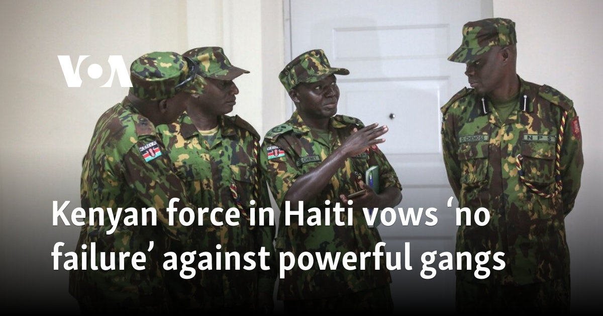 Multinational force in Haiti 'committed' to curbing instability, Kenyan leader says