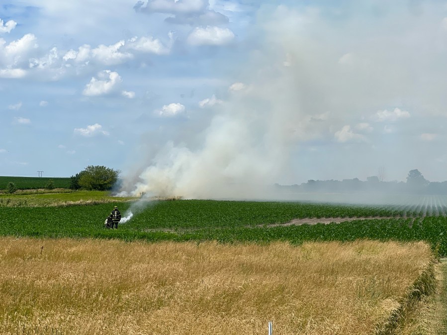 Firefighters responding to large field fire in Tolono