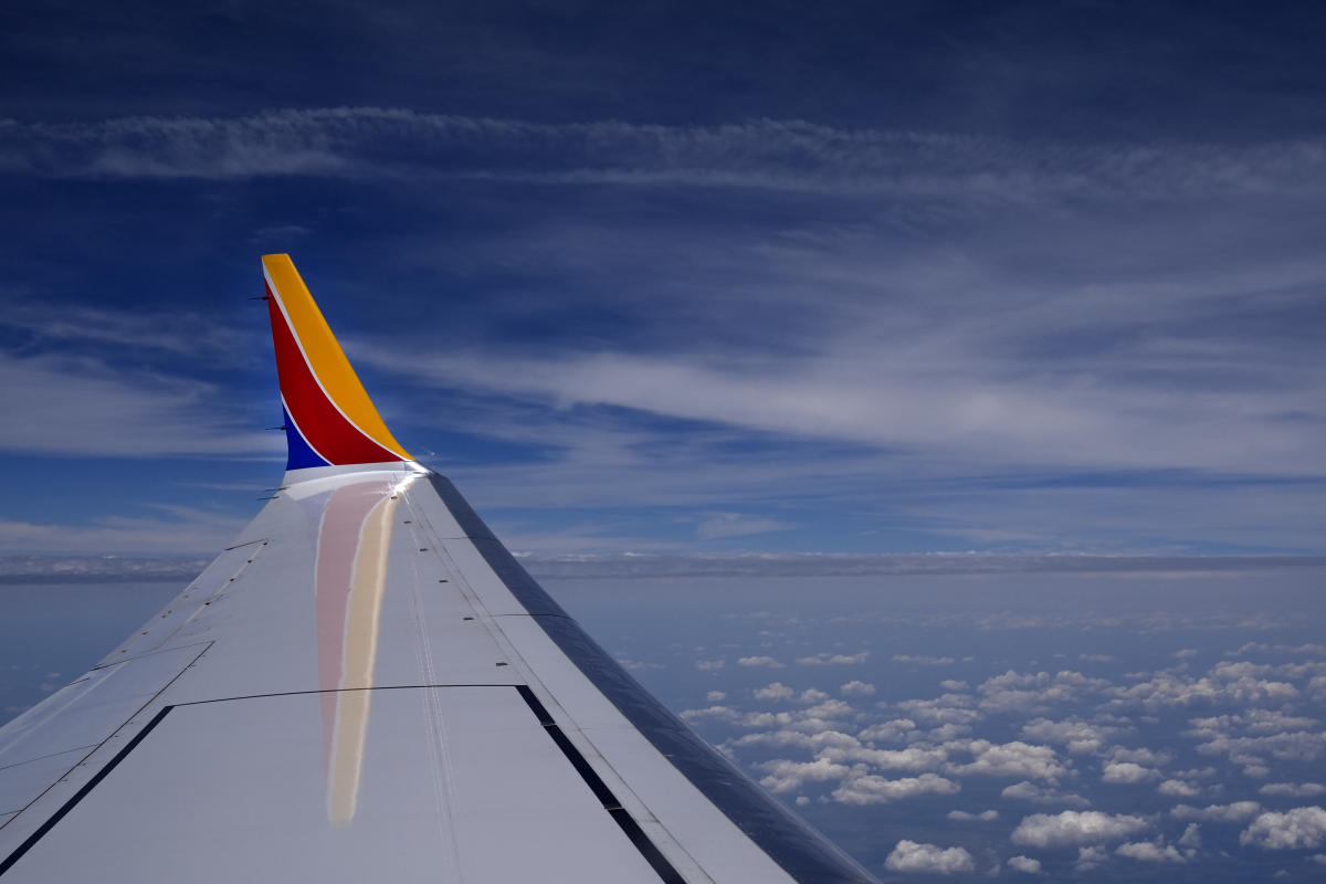 A Southwest jet that did a 'Dutch roll' was parked outside during severe storm