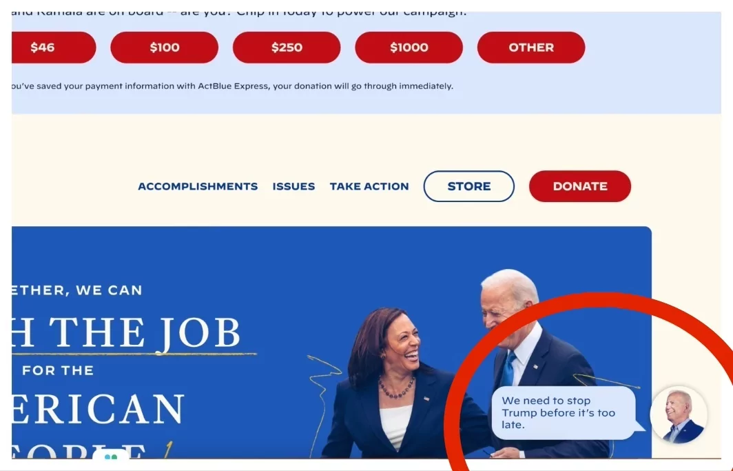 Biden campaign website still warns about Trump threat- Washington Examiner