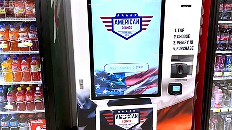 Company debuts vending machines selling ammunition in 3 Southern states