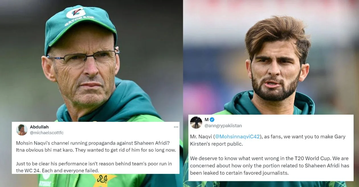 Fans react as Shaheen Afridi faces allegations of misconduct with Pakistan white-ball coach Gary Kirsten