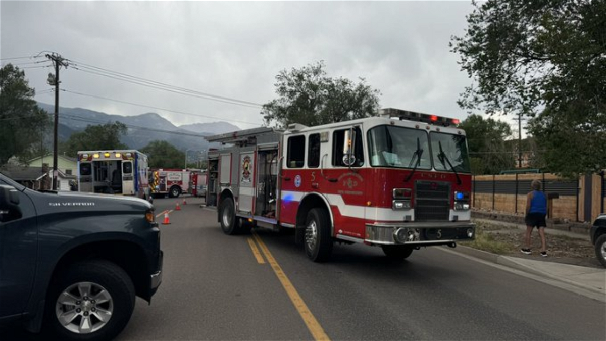 Colorado Springs Fire responding to traffic accident at Uintah and 20th St.