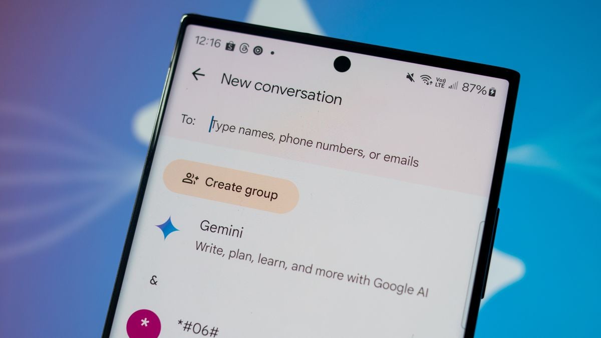 Google's Gemini AI is finally available for more Android phones in Messages
