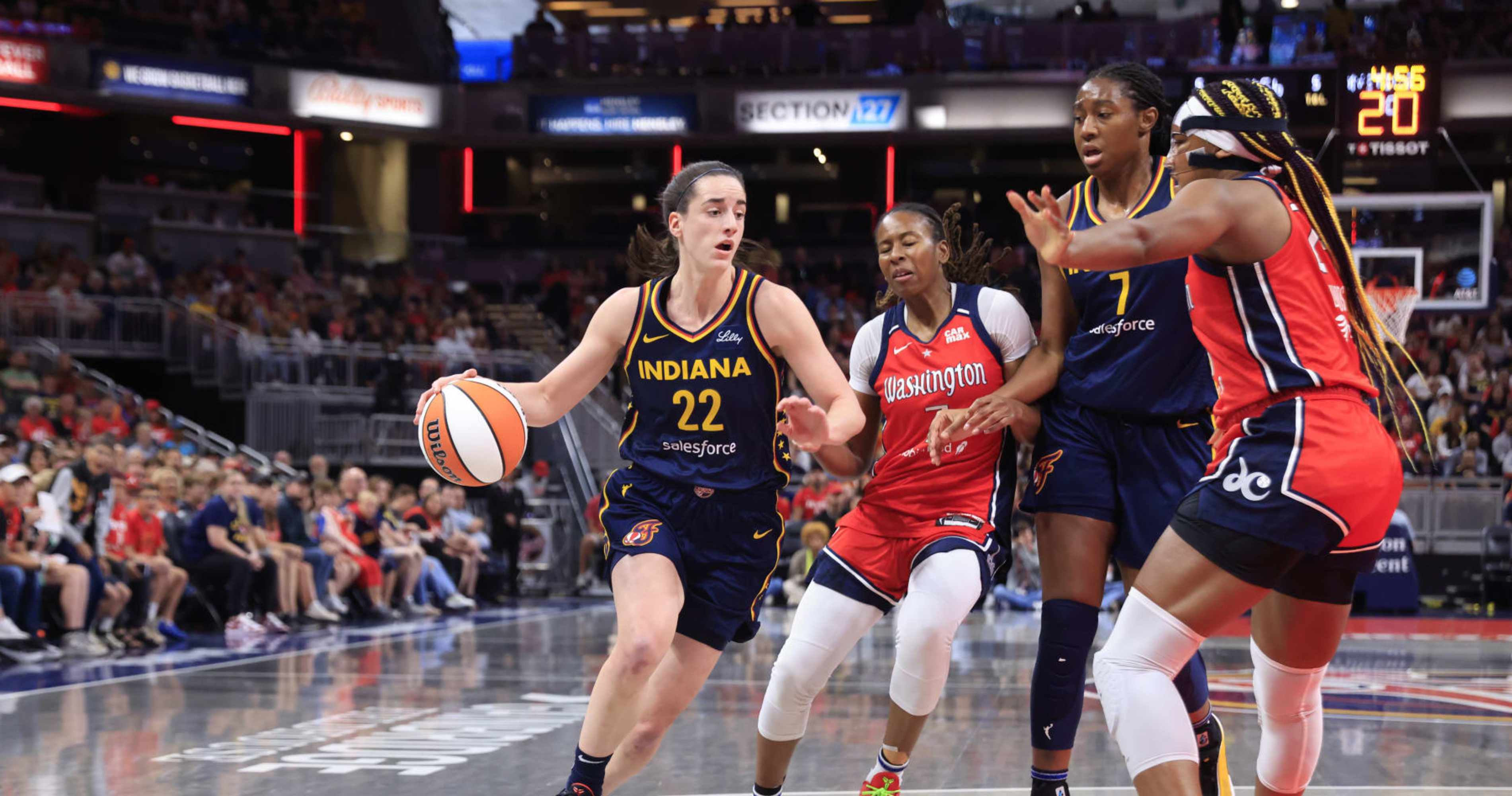 Caitlin Clark Impresses WNBA Fans with Double-Double Despite Fever's Loss to Mystics