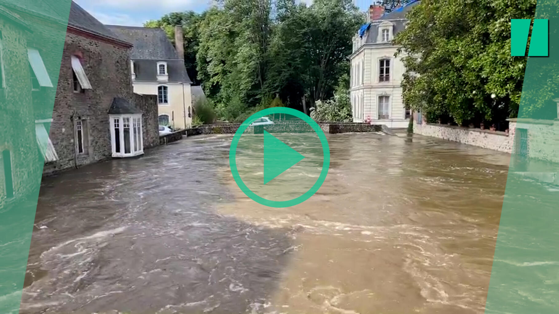 La Mayenne et le Maine-et-Loire en vigilance rouge, les images des inondations sont déjà impressionnantes