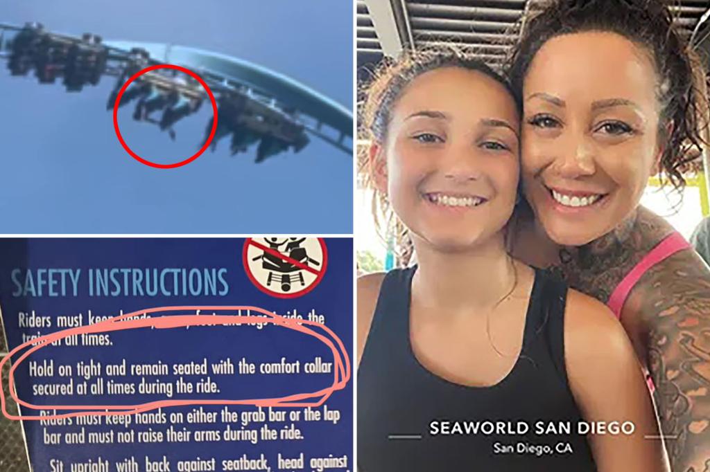 Arizona mom recalls horror after she says daughter’s strap malfunctioned on ride at SeaWorld San Diego